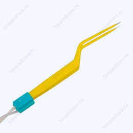 Пинцет коагуляционный биполярный байонетный, с ирригацией, Hoboat ZKN-5J, длина 135 мм, кончики прямые 0,5 мм