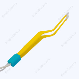 Пинцет коагуляционный биполярный байонетный, с ирригацией, Hoboat ZKN-5J, длина 135 мм, кончики прямые 0,5 мм