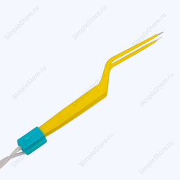 Пинцет коагуляционный биполярный байонетный, с ирригацией, Hoboat ZKN-5X, длина 135 мм, кончики прямые 0,9 мм