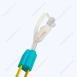 Пинцет коагуляционный биполярный байонетный, с ирригацией, Hoboat ZKN-4J, длина 228 мм, кончики прямые 0,5 мм