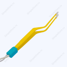 Пинцет коагуляционный биполярный байонетный, с ирригацией, Hoboat ZKN-5C, длина 135 мм, кончики прямые 1,2 мм